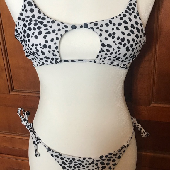 Black and White Dalmatian Bikini - Picture 2 of 4